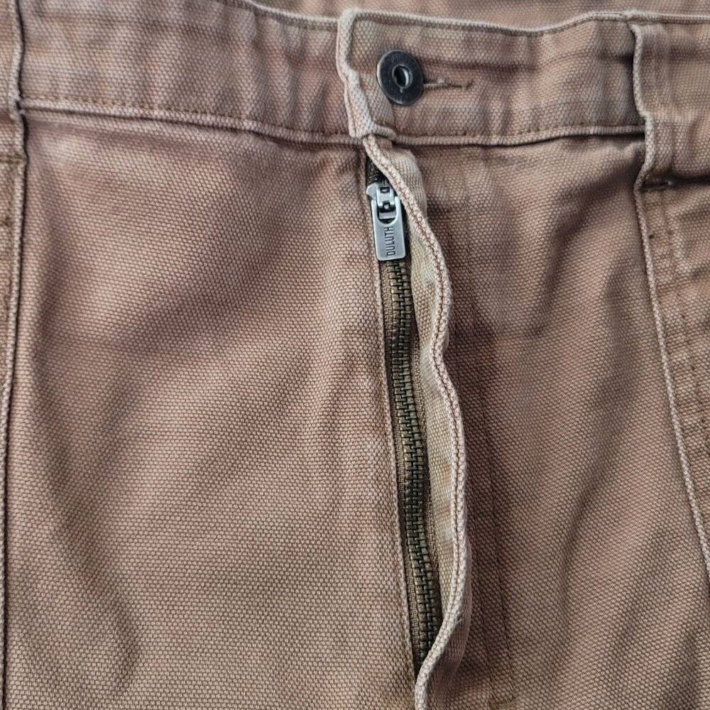 Duluth Trading Co Canvas Utility Double Knee Men's Brown Work Pants 44x30 - Picture 7 of 15
